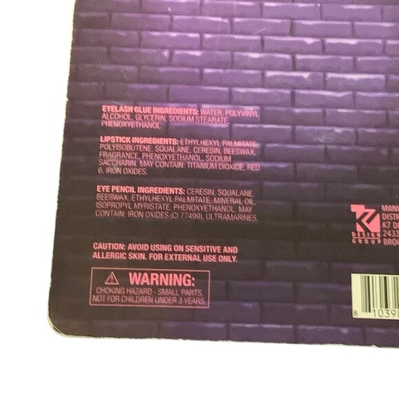 Boo-Tiful Eye Pencil Lashes & Lipstick Set Makeup Cosmetic Kit NEW - Picture 6 of 6